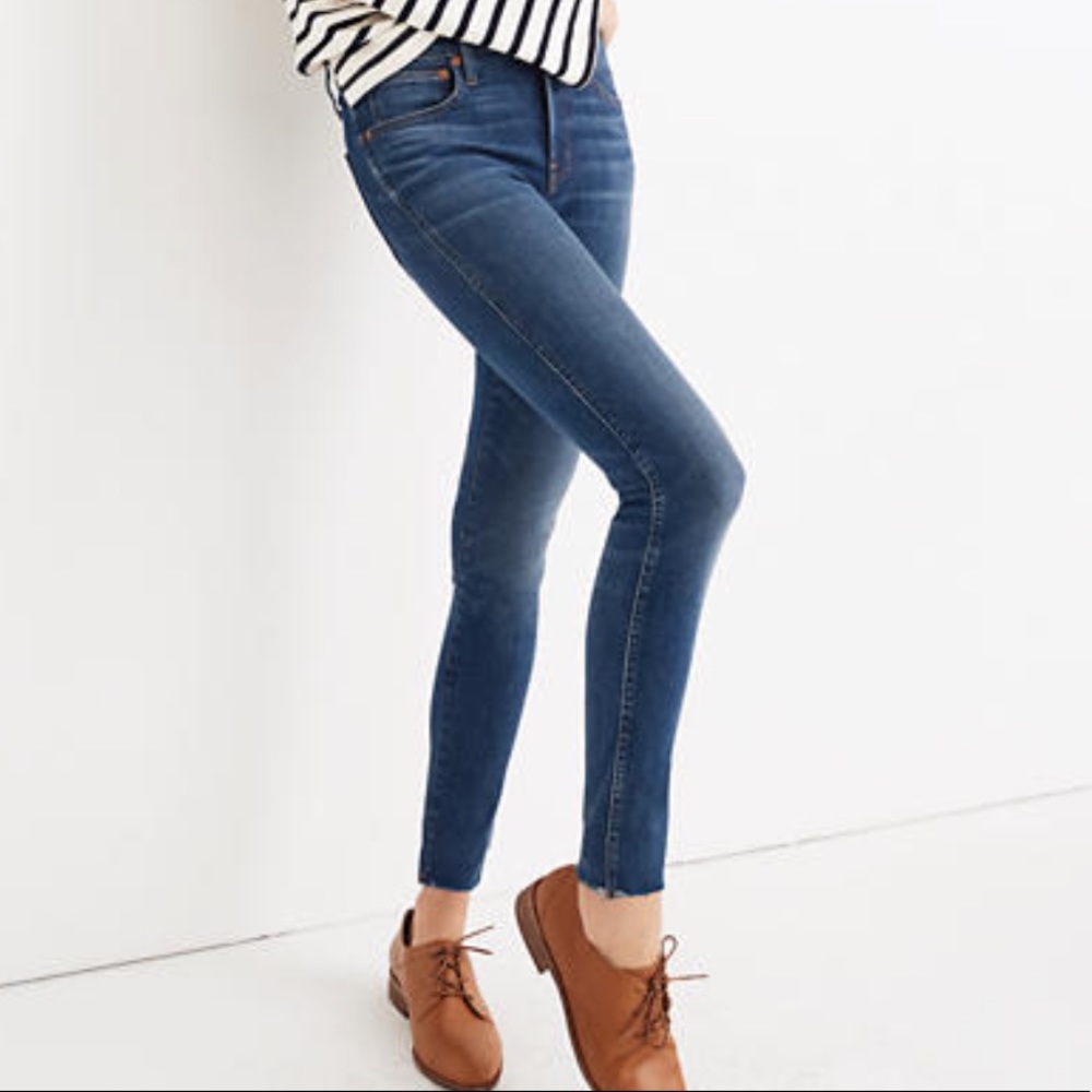 Madewell 9” tall high rise skinny leg jean